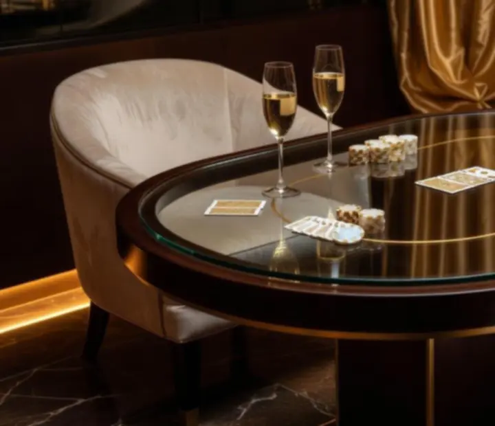 Prémiová lounge atmosféra pro soukromý pokerový večer